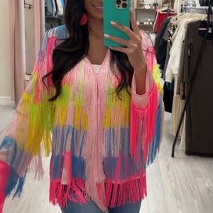 Colorful Fringe Jacket